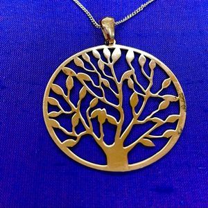 Sterling silver tree of life pendant on chain Ross-Simons Italian Cut-Ou…